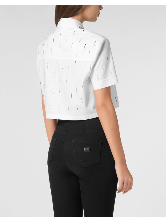 PHILIPP PLEIN PHILIPP PLEIN Koszula 22925 Biały Fitted Fit