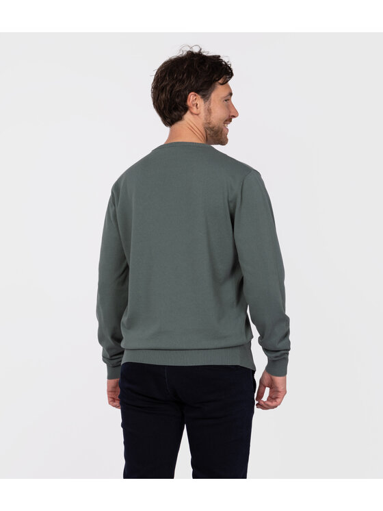 Lee Cooper Lee Cooper Sweter ANDY ORGANIC Zielony Regular Fit
