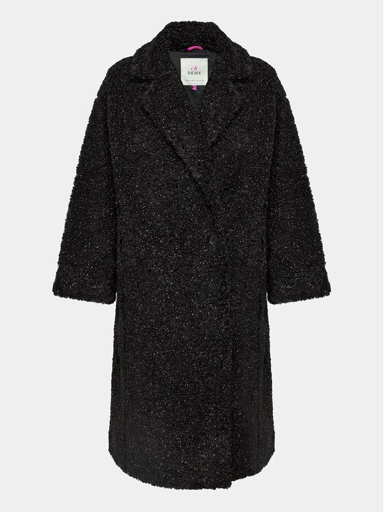 Deha Deha Kożuch D93551 Czarny Regular Fit