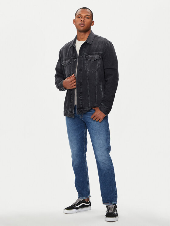 Pepe Jeans Pepe Jeans Τζιν μπουφάν PM402972 Μαύρο Relaxed Fit