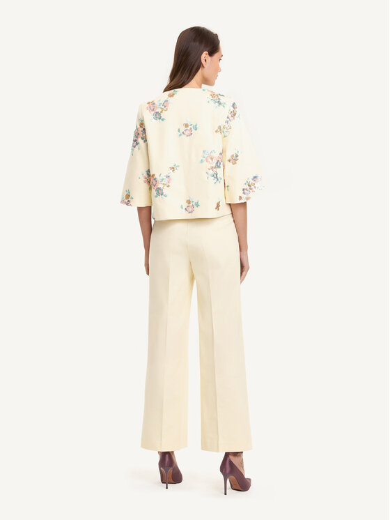 KMX KMX Marynarka 107350009 Écru Fitted Fit