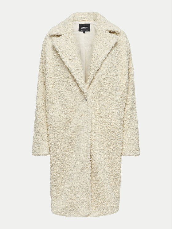 ONLY ONLY Cappotto in shearling Catalina 15322420 Beige Regular Fit
