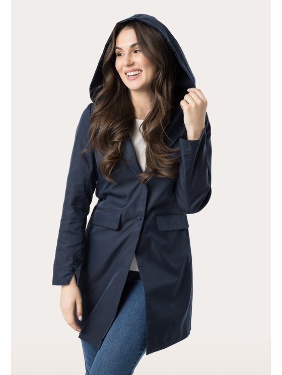 QUIOSQUE QUIOSQUE Kabát 9SM003 Tmavomodrá Regular Fit