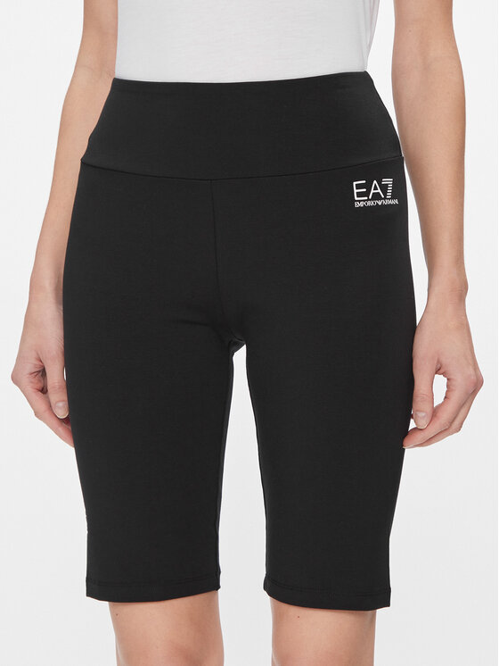 EA7 Emporio Armani Športové kraťasy 3DTS53 TJ01Z 1200 Čierna Regular Fit