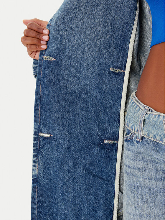 HUGO HUGO Тренч Garena 50541545 Голубий Oversize