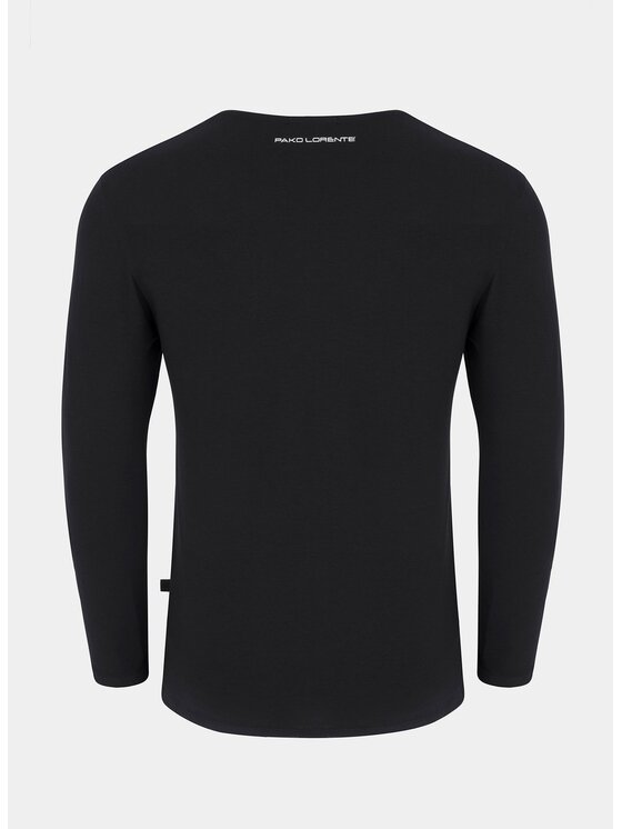 Pako Lorente Pako Lorente Longsleeve P000B-TL-006 Czarny Slim Fit