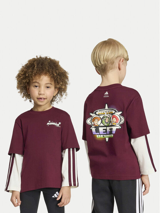 adidas Bluza Pixar Toy Story KG6133 Bordo rdeča Regular Fit
