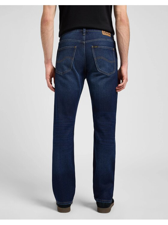 Lee Lee Jeansy BROOKLYN Granatowy Straight Fit