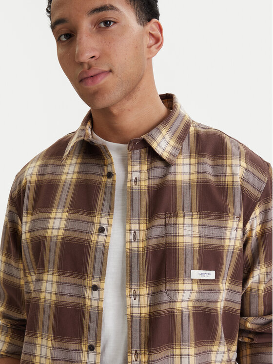 Element Element Риза All Season 1Pkt Lightweight ELYWT00185 Кафяв Regular Fit