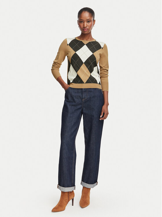 Marella Marella Sweter Carabo 2625366131 Brązowy jasny Regular Fit