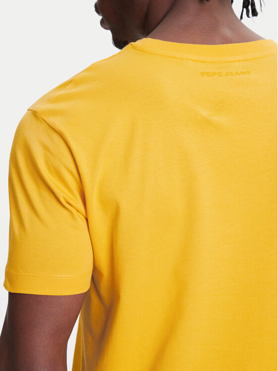 Pepe Jeans Pepe Jeans T-shirt Red Bull Racing Logo RM500016 Giallo Regular Fit