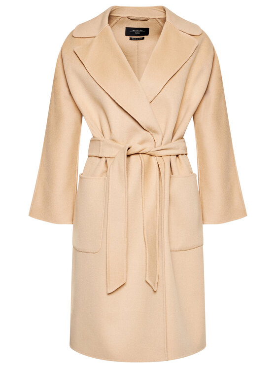 Weekend Max Mara Weekend Max Mara Vuneni kaput Selz 50110317 Bež Regular Fit