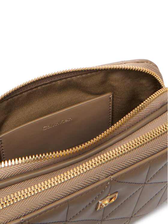 Calvin Klein Calvin Klein Geantă Quilted Camera Bag LV04F3328G Bej