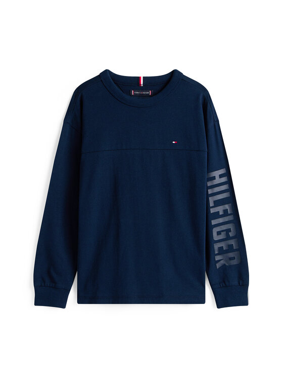 Tommy Hilfiger Tommy Hilfiger Bluzka Graphic KB0KB09845 Granatowy Regular Fit