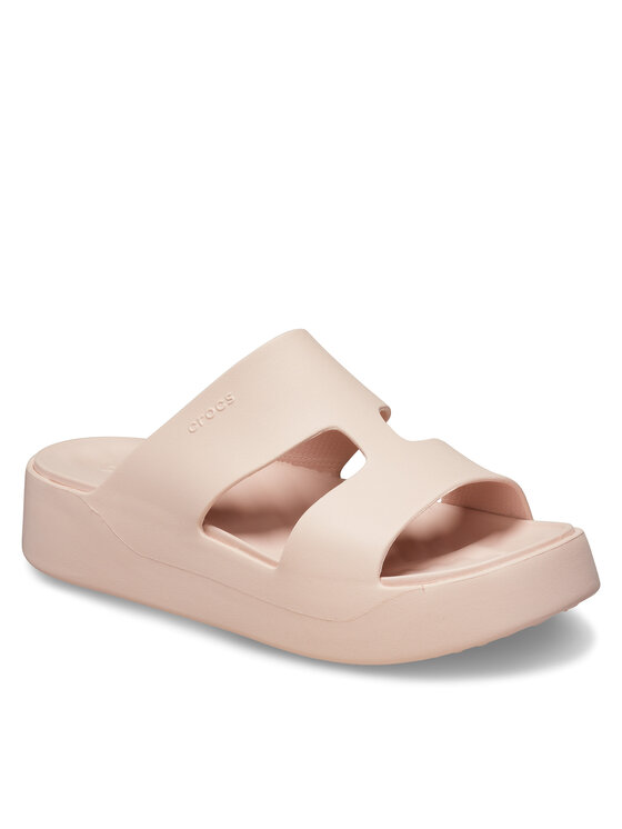 Crocs Crocs Şlapi Getaway Platform H-Strap 209409 Écru
