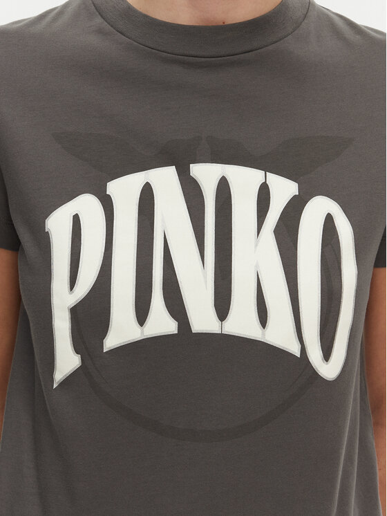 PINKO PINKO T-Shirt 101752 A2CT I63 Szary Regular Fit