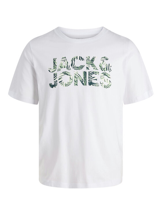 Jack & Jones Jack & Jones T-Shirt Ejeff Logo 12288536 Bílá Regular Fit