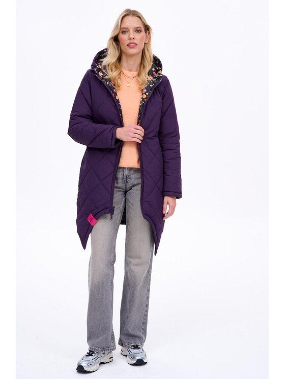 NAOKO NAOKO Kurtka zimowa Iceberg Blooming Secret Fioletowy Regular Fit