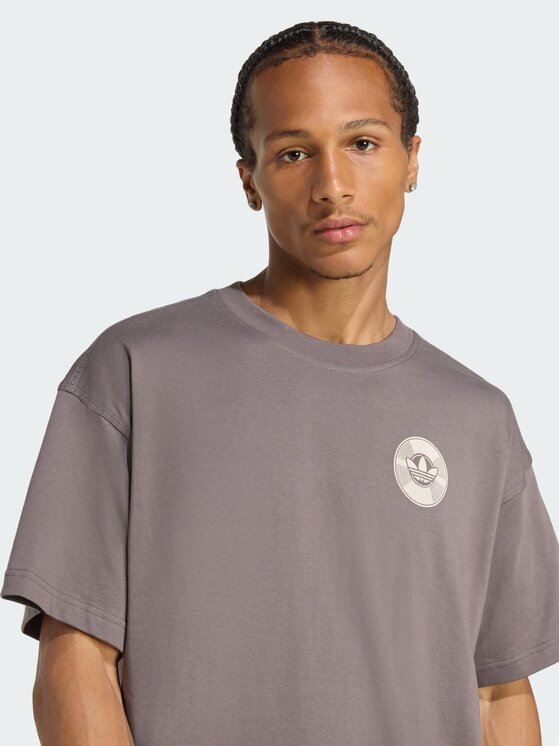 adidas adidas T-Shirt 156501 Brązowy Oversize
