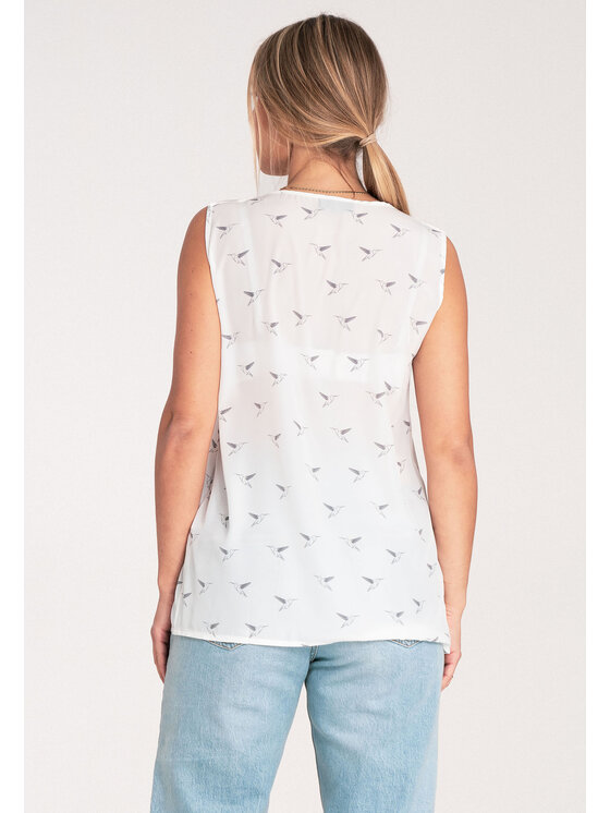 FIGL FIGL Blúzka M1076 Biela Regular Fit