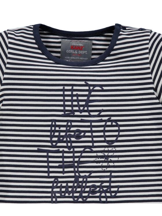 Kanz Kanz Bluzka 1836801-3800 Niebieski Basic Fit