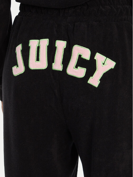 Juicy Couture Juicy Couture Teplákové kalhoty Regan JCWBJ125335 Černá Wide Leg