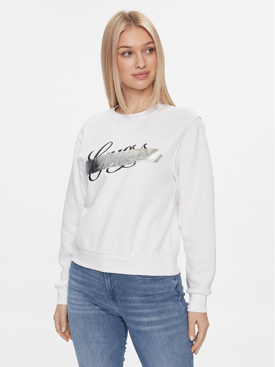 Guess Guess Sweatshirt W4RQ15 K9Z21 Weiß Regular Fit