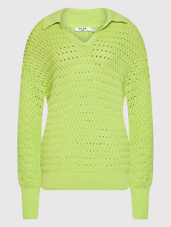NA-KD NA-KD Pulover 1100-005678-7780-003 Zelena Oversize
