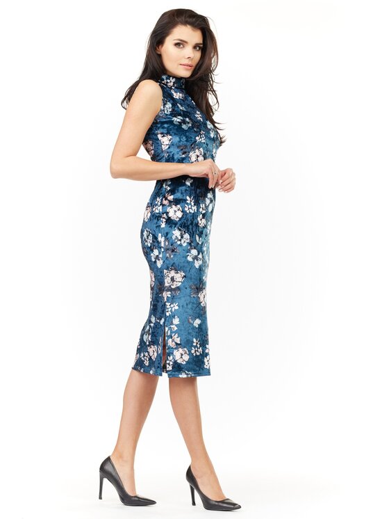 Awama Awama Vestito da giorno A202 Blu scuro Basic Fit