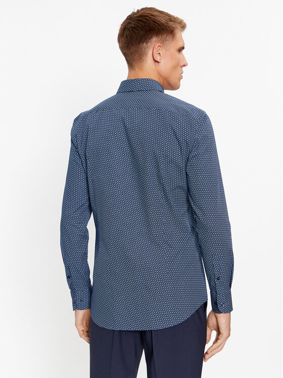 BOSS Boss Cămașă H-Hank-Kent-C1-214 50478620 Bleumarin Slim Fit