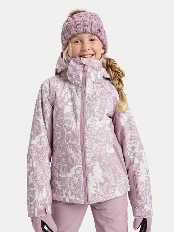Roxy Roxy Snowboard kabát Free Jet ERGTJ03198 Rózsaszín Slim Fit