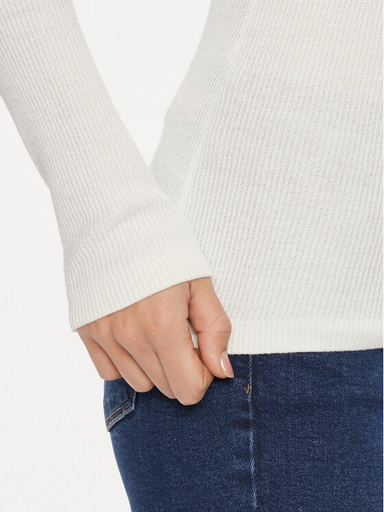 Tommy Jeans Tommy Jeans Rollkragenpullover Essential DW0DW16537 Weiß Slim Fit