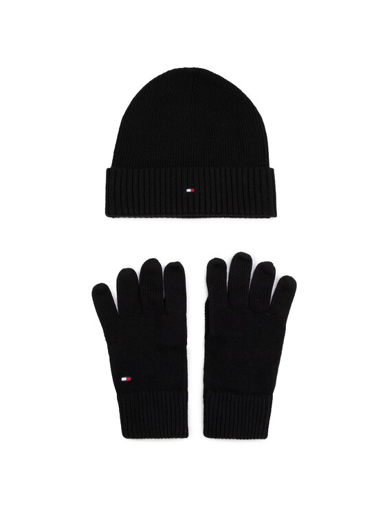 tommy hilfiger hat and gloves set