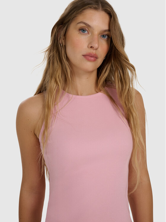 4F 4F Tank top NOS Różowy jasny Slim Fit