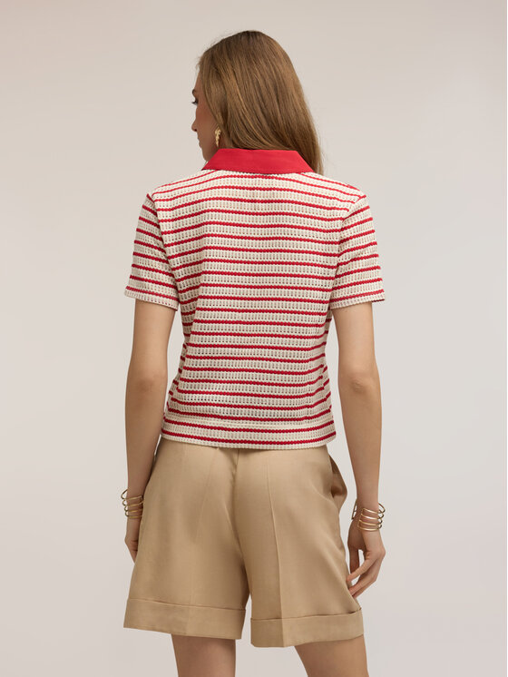 Motivi Motivi Polo G022W003634N0S6 Rosso Regular Fit