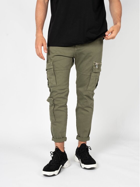 Xagon Xagon Spodnie materiałowe P24032CR4034 Khaki Slim Fit