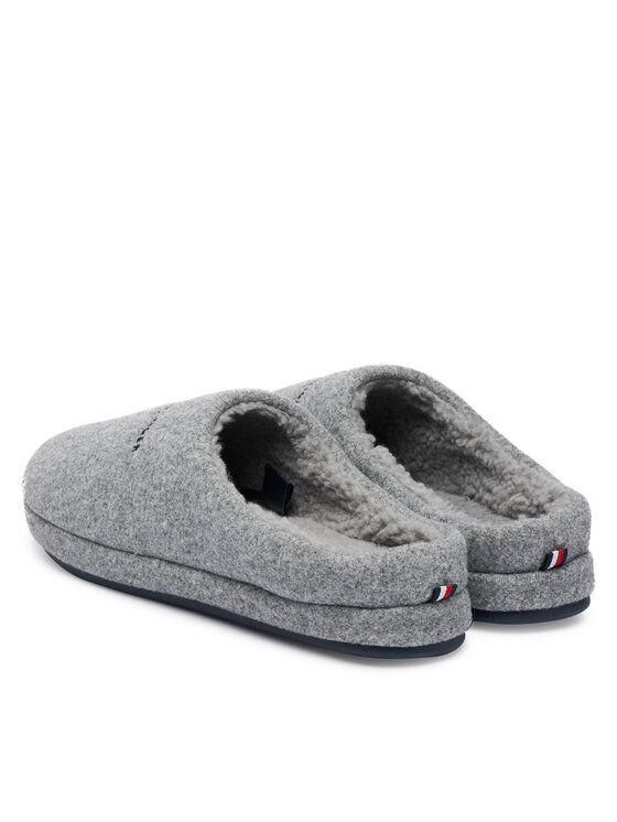 Tommy Hilfiger Tommy Hilfiger Тапочки Felt House FM0FM05614 Сірий