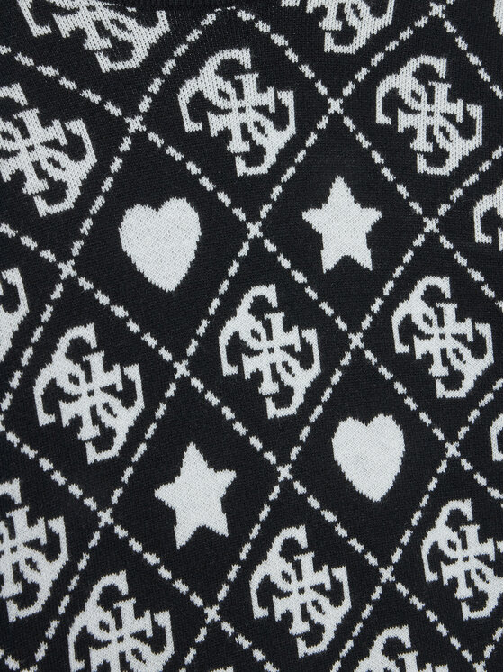 Guess Guess Трикотажна сукня J5BK03 Z3K10 Чорний Regular Fit