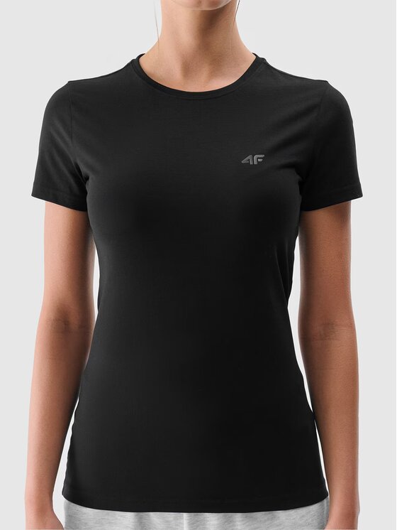 4F 4F Σετ t-shirts 3P-SS-4FWMM00TTSHF2255-20S Μαύρο Slim Fit