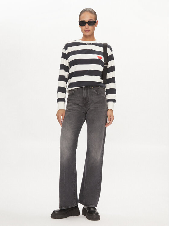JDY JDY Bluza Boogie 15320335 Biały Loose Fit