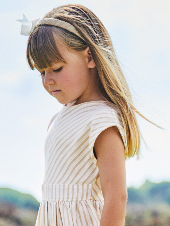 Mayoral Mayoral Літня сукня 3931 Бежевий Regular Fit