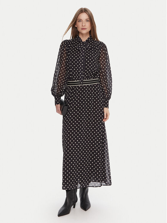 LOLA CASADEMUNT LOLA CASADEMUNT Každodenní šaty MF2516006 Černá Regular Fit
