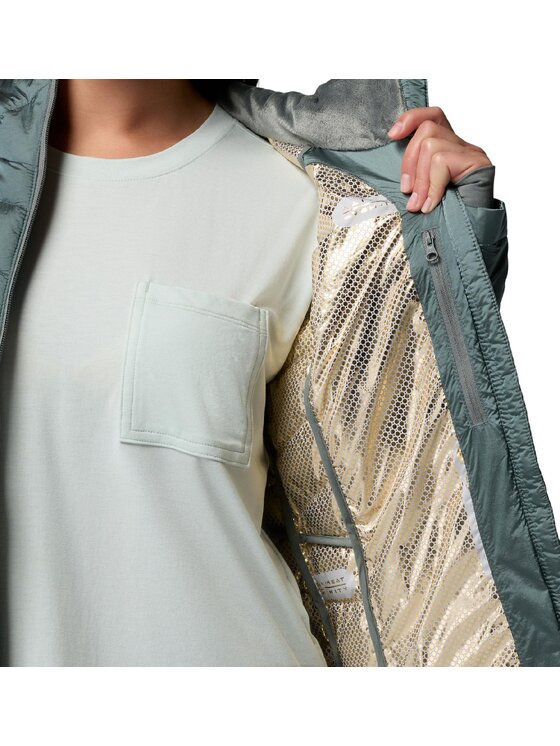 Columbia Columbia Kurtka puchowa 208904 Zielony Regular Fit