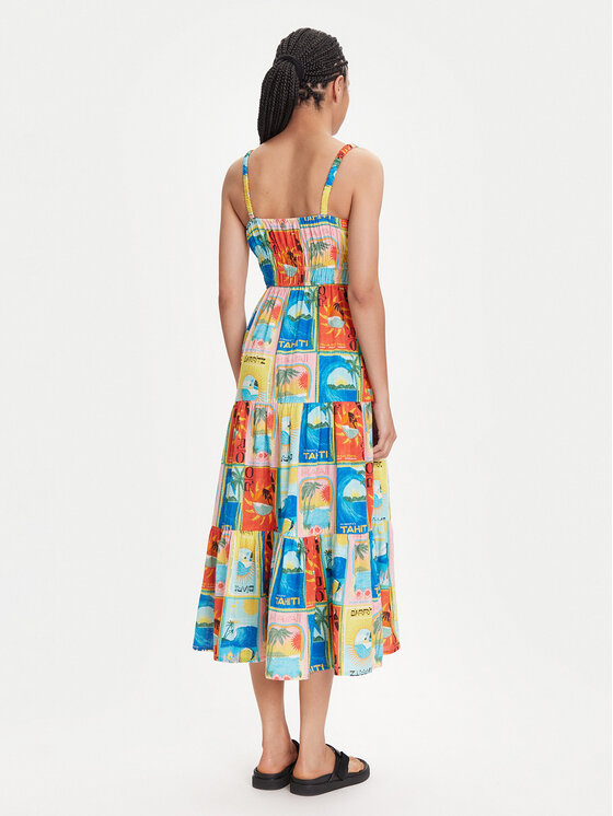 Roxy Roxy Letné šaty Atlas Sunshine ERJWD03892 Farebná Regular Fit