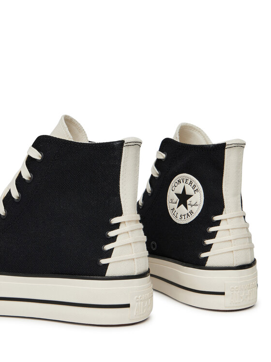 Converse Converse Modne superge Chuck Taylor All Star Lift Platform Crafted Laces A12552C Črna