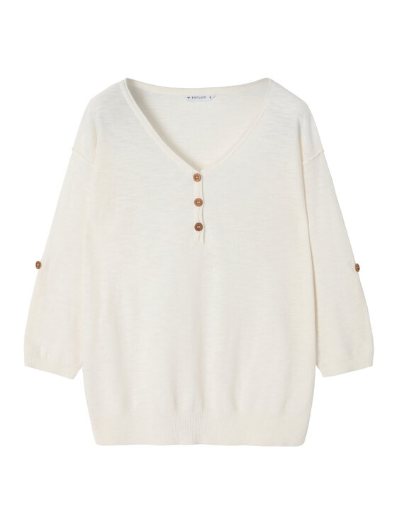 TATUUM Tatuum Bluzka LILA Écru Classic Fit