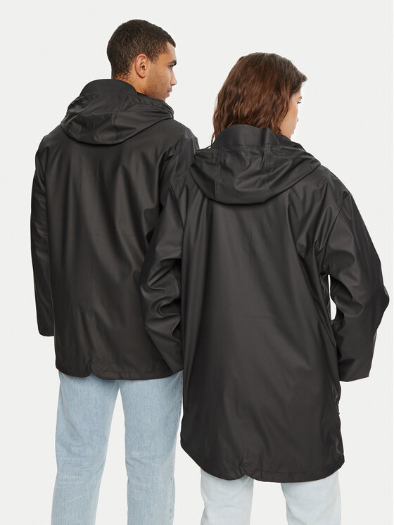 Hunter Hunter Μπουφάν αδιάβροχο HARU0003242 Μαύρο Regular Fit
