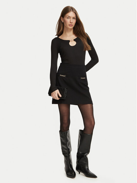 Guess Guess Blusa W6BP27 K6288 Nero Slim Fit