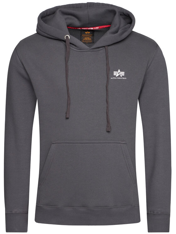 Alpha Industries Alpha Industries Majica dugih rukava Basic Small Logo 196318 Siva Regular Fit
