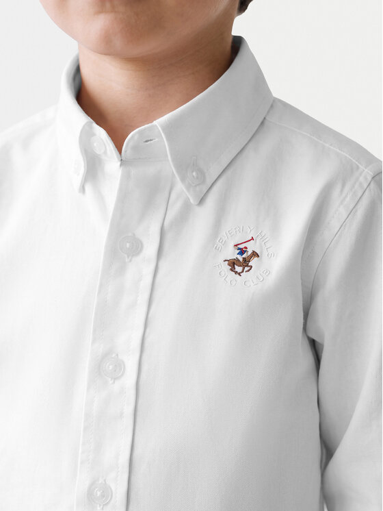 Beverly Hills Polo Club Beverly Hills Polo Club Srajca P-SS26B-SH0151 Bela Regular Fit